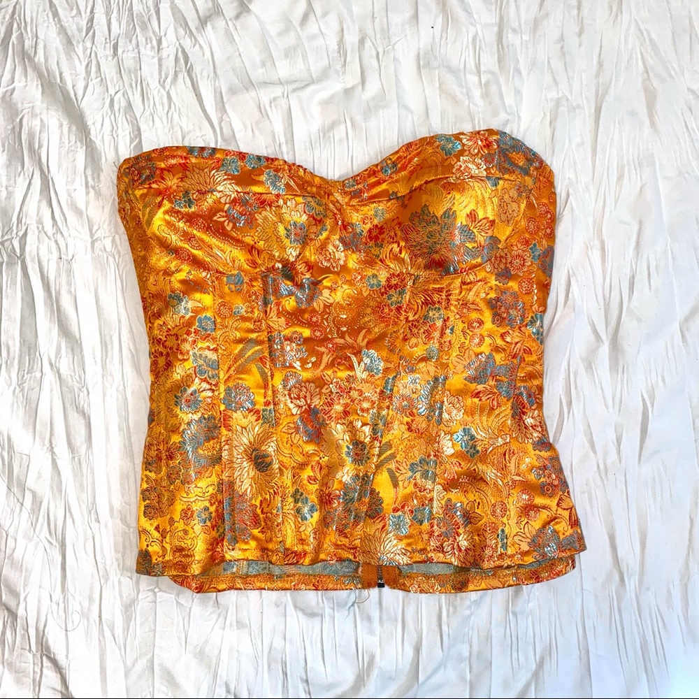 Jacquard Satin Corset